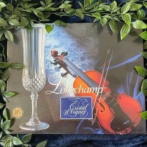 Longchamp Cristal d’Arques Champagne Flute 4.25 oz